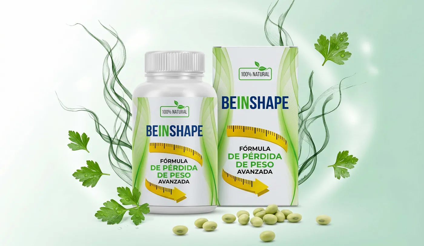 Dos frascos de BeInShape con ingredientes vegetales